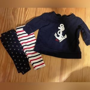 Ralph Lauren set (0-3M)